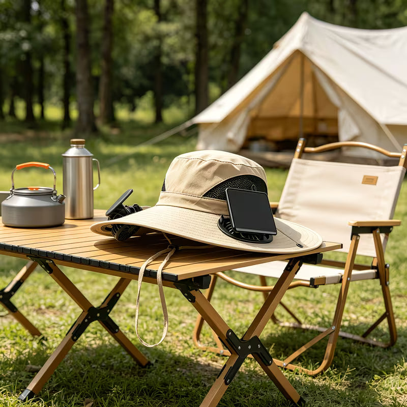 Chapeau Ventilé Solaire Fraîcheur Anti-UV pour le Plein Air