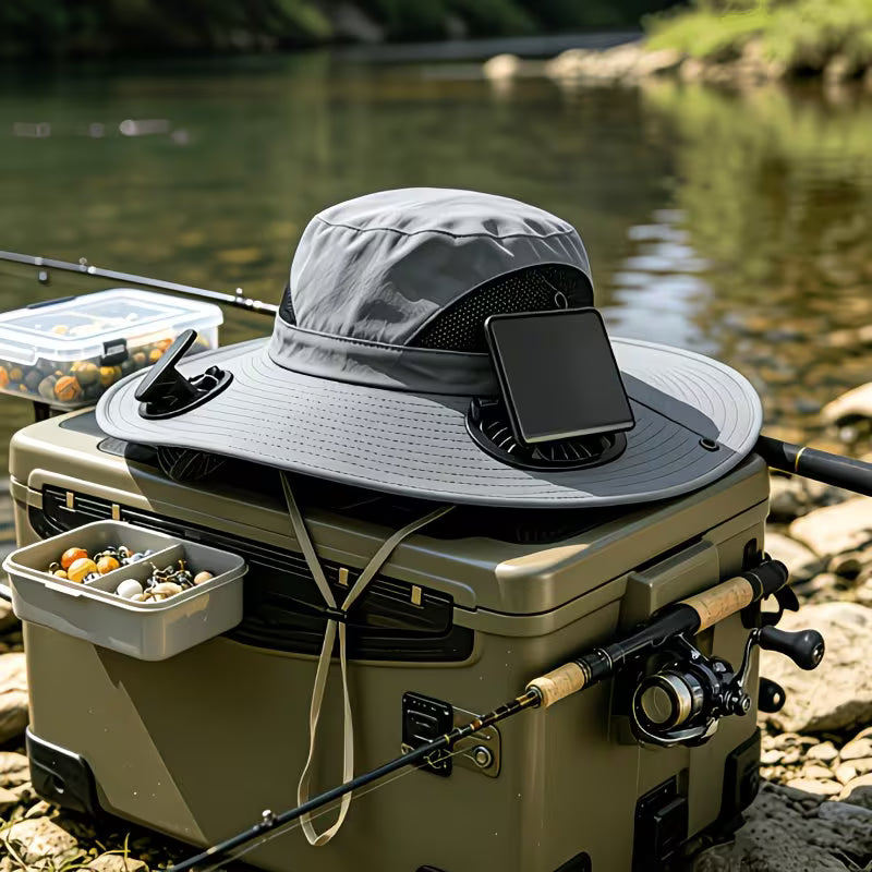 Chapeau Ventilé Solaire Fraîcheur Anti-UV pour le Plein Air