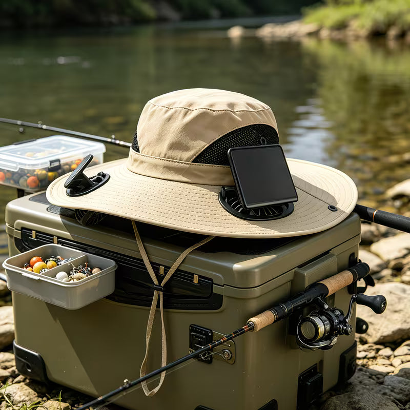 Chapeau Ventilé Solaire Fraîcheur Anti-UV pour le Plein Air
