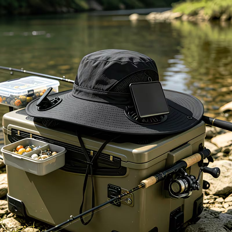Chapeau Ventilé Solaire Fraîcheur Anti-UV pour le Plein Air